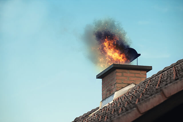 feu de cheminée